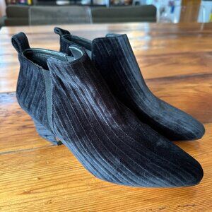 Miista Ribbed Velvet Ankle Boots – 37/7